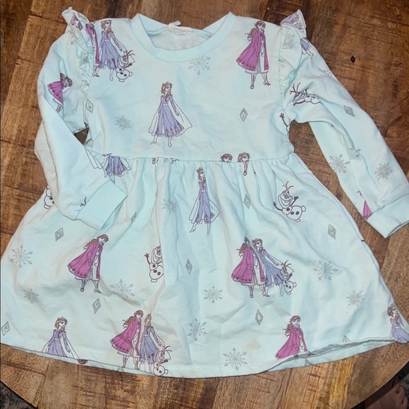 Disney Other - Disney Frozen Kids Dress - Light Blue and Purple